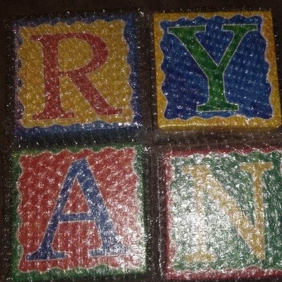 R Y A N canvas blocks - Picture 3 of 7